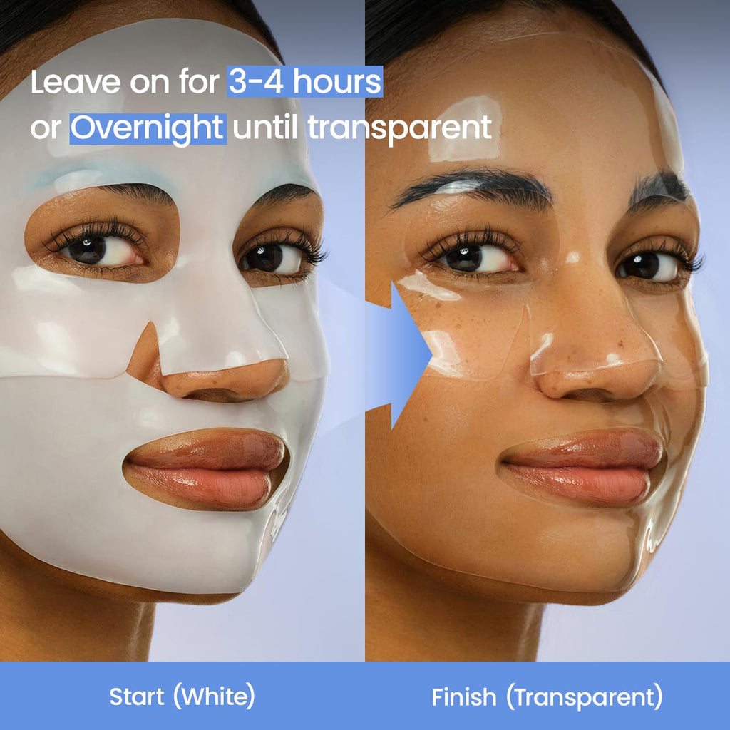 BIODANCE Bio-Collagen Real Deep Mask, Hydrating Overnight Hydrogel Face Mask, Pore Minimizing, Elasticity, Plumping, Travel Essentials & Self Care Gifts for Women, Korean Skin Care | 1.19oz(34g) x 4ea